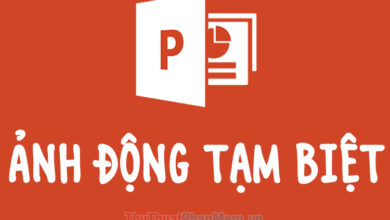 Hình ảnh động tạm biệt trong PowerPoint