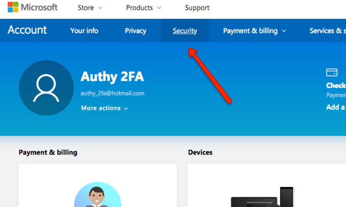 How to enable 2FA for Microsoft