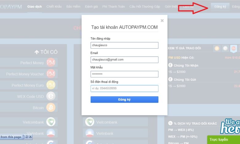 Hướng dẫn đăng ký và sử dụng tài khoản AutopayPM đơn giản.