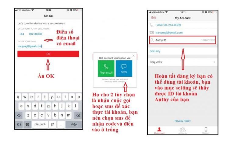 Hướng dẫn cài đặt bảo mật 2fa Authy Authenticator trên remitano