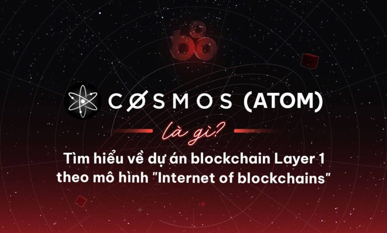 Cosmos (ATOM) là gì? Tìm hiểu về dự án blockchain Layer 1 theo mô hình "Internet of blockchains"