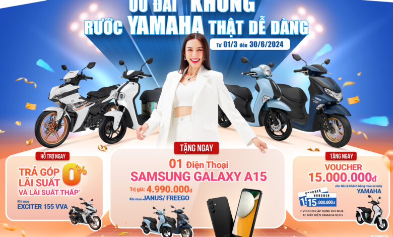 CHƯƠNG TRÌNH KHUYẾN MẠI: ƯU ĐÃI “KHỦNG” – RƯỚC YAMAHA THẬT DỄ DÀNG