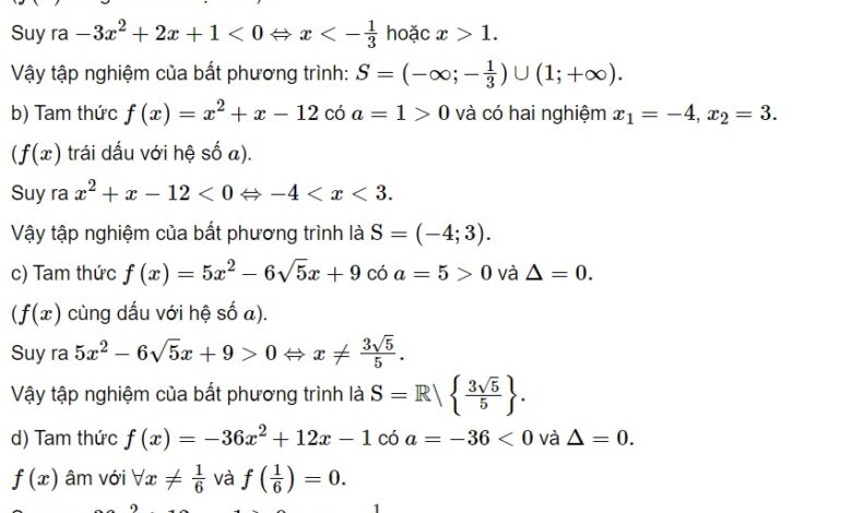 Cách giải bất phương trình – Đầy đủ Lý thuyết và Bài tập