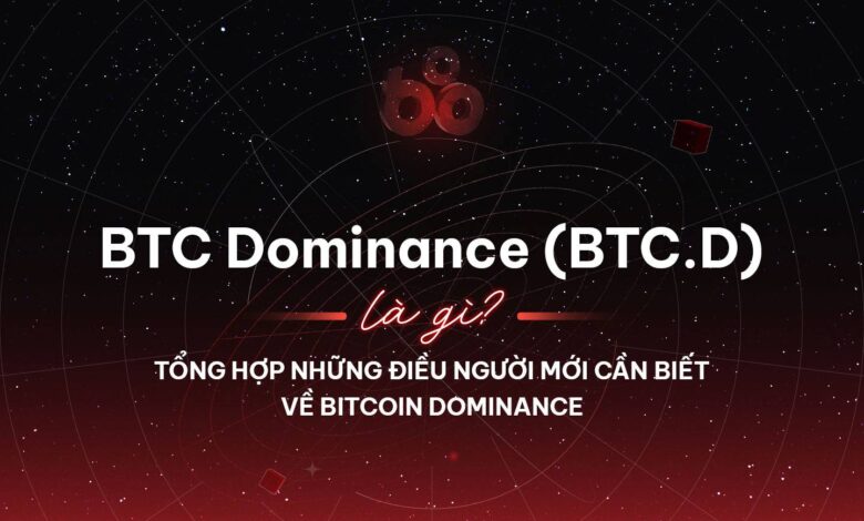 BTC Dominance (BTC.D) là gì? Tổng hợp những điều người mới cần biết về Bitcoin Dominance