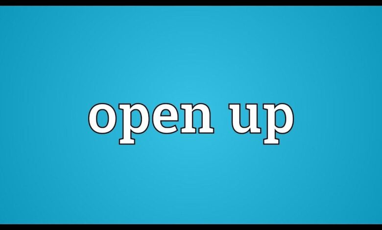 Open Up là gì và cấu trúc cụm từ Open Up trong câu Tiếng Anh