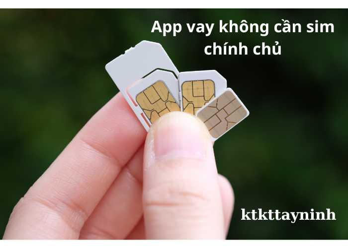 app vay không cần sim chính chủ